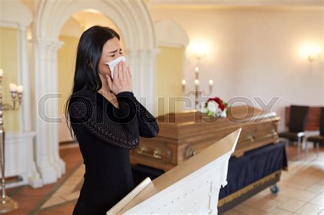 Burial, people, grief and mourning ... | Stock image | Colourbox