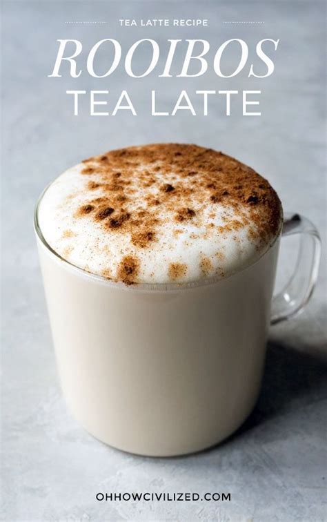 Rooibos Tea Latte | Tea latte, Rooibos tea, Milk tea recipes