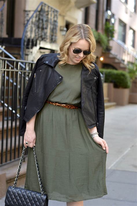 Olive Green Dress - A Blonde's Moment