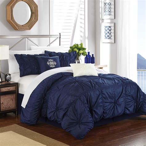 Chic Home Hilton 6-Piece Comforter Set | Bed Bath & Beyond | Blue bedroom decor, Comforter sets ...