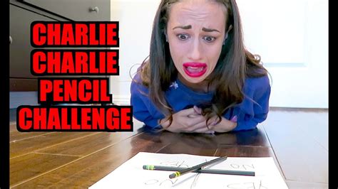 CHARLIE CHARLIE PENCIL CHALLENGE - YouTube