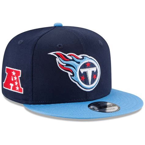 New Era Tennessee Titans Baycik Snapback Hat - Navy Blue/Light Blue