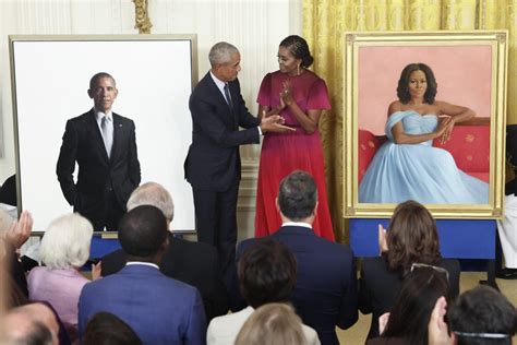 Barack and Michelle Obama Have Returned to the White House to Unveil Their Official Presidential ...