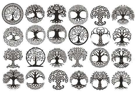 Lost of Tree of Life Symbols Ceramic Decals Enamel Decal - Etsy Hong Kong