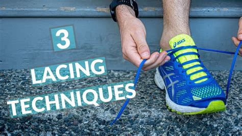 3 Different Lacing Techniques For Running Shoes - YouTube