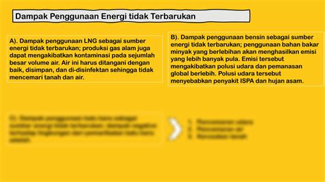 SOLUTION: Dampak penggunaan energi terbarukan dan tidak terbarukan di indonesia - Studypool