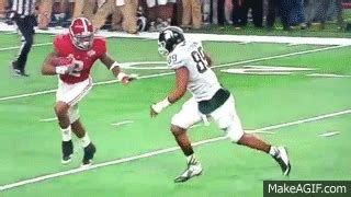 Alabama Derrick Henry Stiff Arms Spartan Defender Runs In For TD on ...