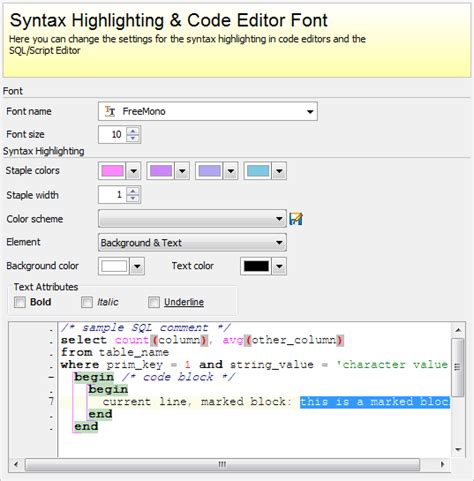 Editors - Syntax Highlighting