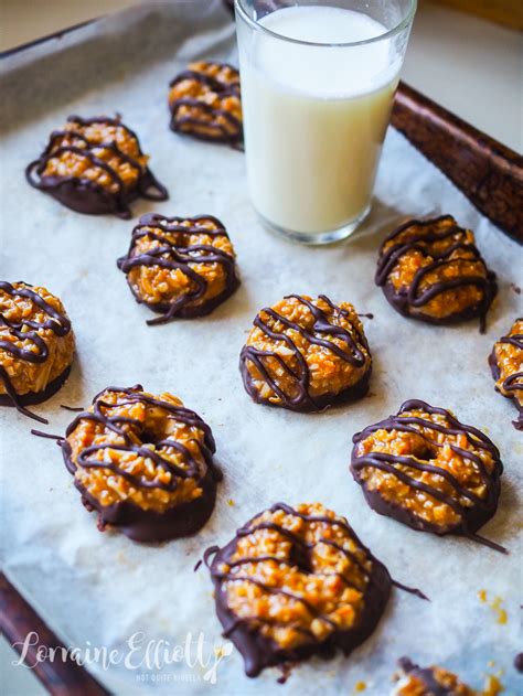 Samoas Girl Scout Cookies Recipe @ Not Quite Nigella