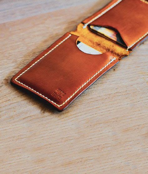 Tan card case, Men's wallet, Leather wallet