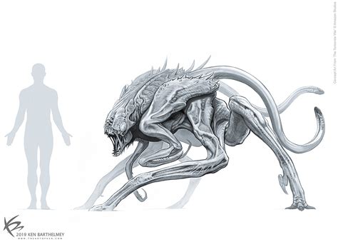 The Tomorrow War: Unused White Spike alien designs unveiled by Ken Barthelmey!