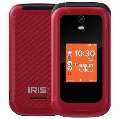 Consumer Cellular Iris Flip (8gb) - Red : Target