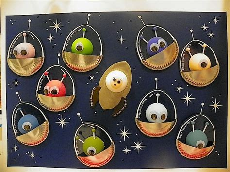 Space alien wall decoration - with Smoothfoam | Space crafts, Space ...