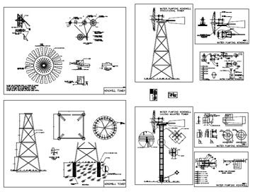 water well western windmill pump generator wind power aerator DIY kit ...