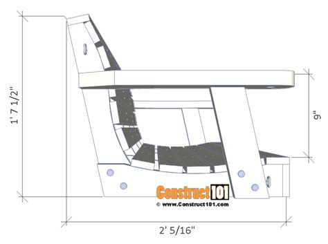 Porch Swing Plans - Free PDF Download - Construct101 | Diy porch swing ...