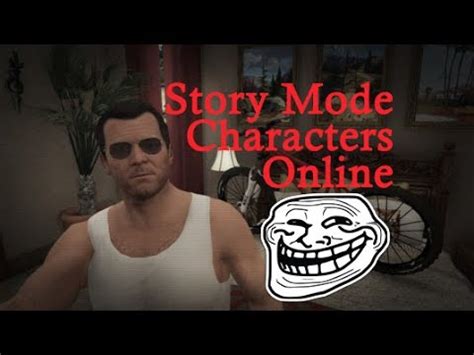 Grand Theft Auto 5 Online: How To Play as Story Mode Characters Online! - YouTube