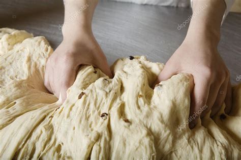 Baker Kneading Bread Dough — Stock Photo © londondeposit #33896939