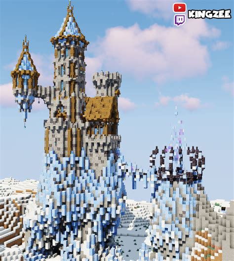 Built an Ice Mage Tower in Survival! What do you think? : r/Minecraft