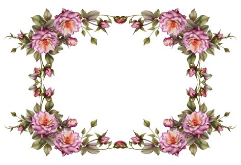 Flower frame by collect-and-creat.deviantart.com on @deviantART (avec images) | Rose en papier ...
