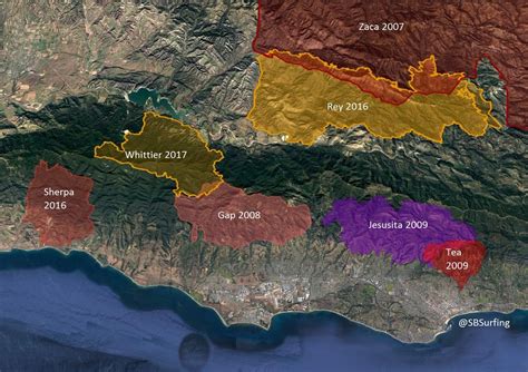 Santa Barbara Fire Map Today - Map