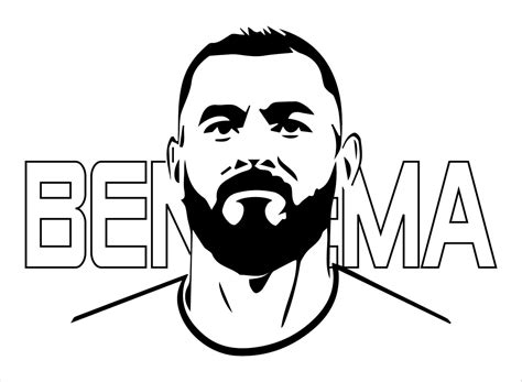 Karim Benzema Soccer Player coloring page - Download, Print or Color ...