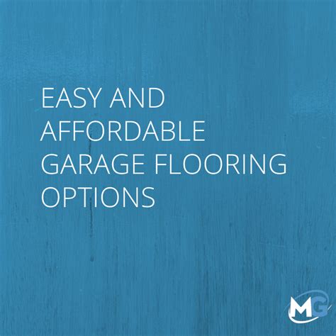 Easy and Affordable Garage Flooring Options — Modern Garage of Florida ...