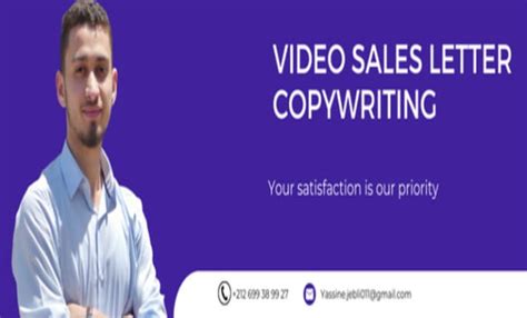 A video sales letter script in english and french by Yass_jebli | Fiverr