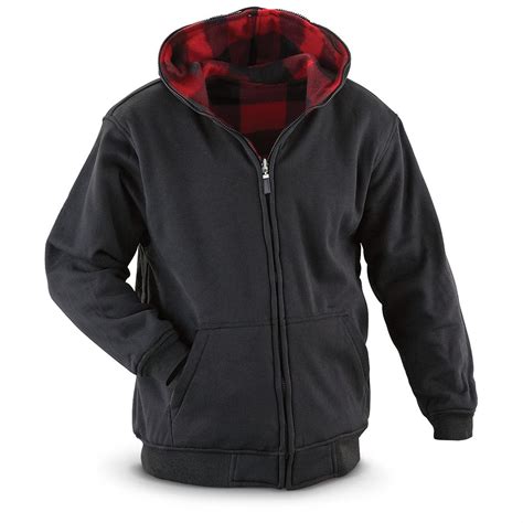 Reversible Full - zip Hoodie Jacket - 217679, Sweatshirts & Hoodies at Sportsman's Guide