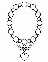 Printable Necklace Coloring Page  Idih Speed sketch template