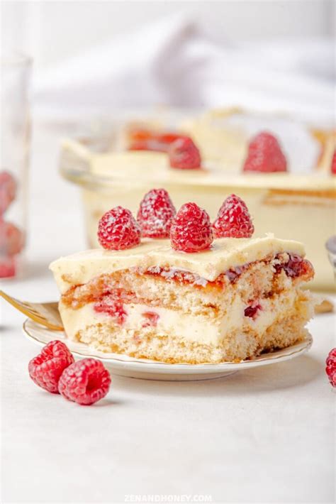 Raspberry Tiramisu - ZEN AND HONEY