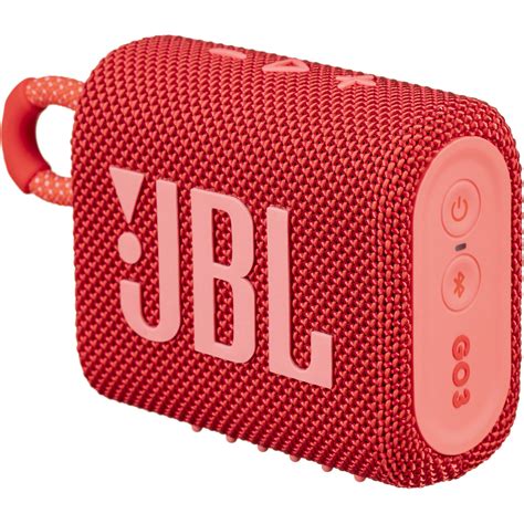 JBL Go 3 Portable Bluetooth Speaker (Red) JBLGO3REDAM B&H Photo