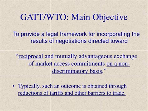 PPT - GATT/WTO: Main Objective PowerPoint Presentation, free download ...