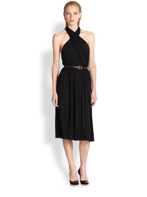 Lyst - Gucci Jersey Criss Cross Dress in Black