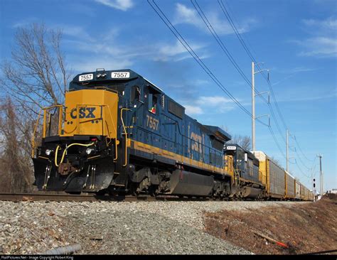 Beautiful CSX Transportation GE C40-8 at Chester, Pennsylvania