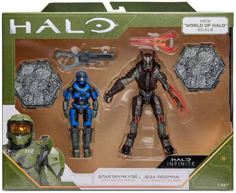 Halo Infinite Spartan MK V B Jega Rdomnai 6 Action Figure 2-Pack Jazwares - ToyWiz