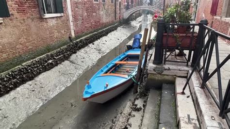 Venice Canals Run Dry As Lingering Weather System Mires Tides, & Alps ...