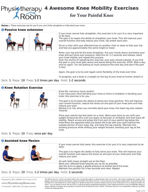 4 Awesome Knee Mobility Exercises - PDF