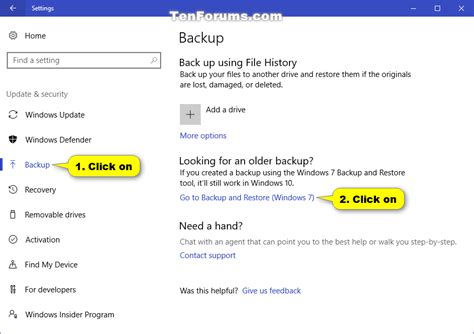 Change Windows Backup Settings in Window 10 | Tutorials