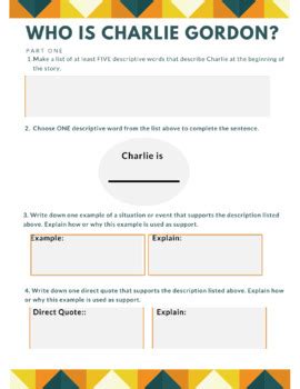 Flowers for Algernon Character Analysis: Who is Charlie Gordon?