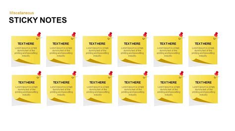 Post It Notes PowerPoint Template and Keynote Slide | Slidebazaar