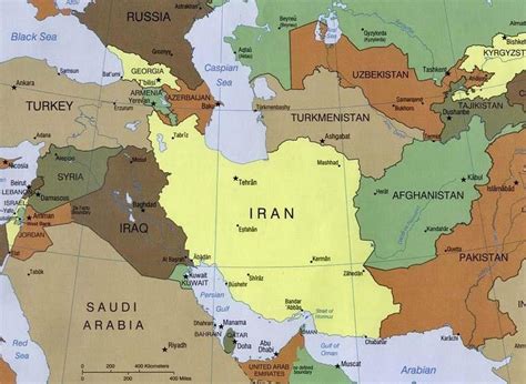 Map Iran in the Core of the Several Regions | Download Scientific Diagram