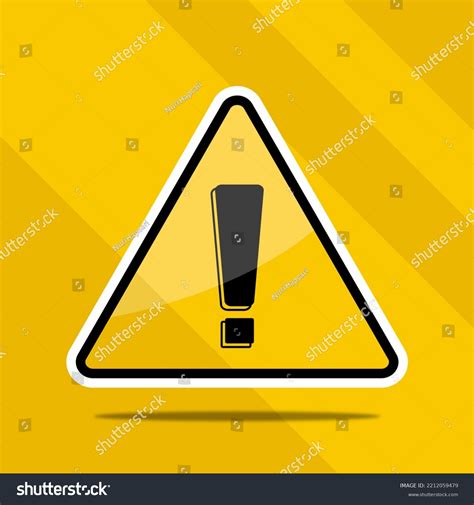 Warning Sign Shape Vector Illustration Stock Illustration 2212059479 | Shutterstock