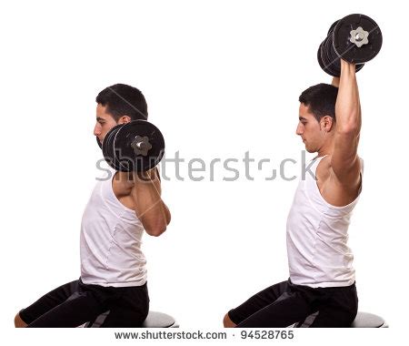 Shoulder Workouts: Standing Dumbbell Shoulder Press, Seated Dumbbell ...