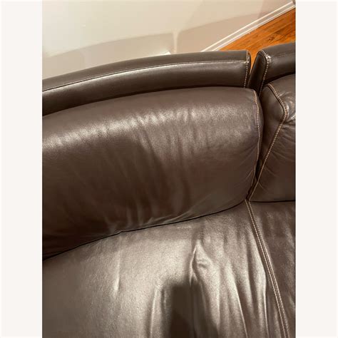 Natuzzi Leather Couch - AptDeco