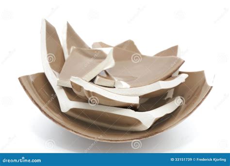 Broken bowl stock image. Image of ceramic, brown, pile - 33151739