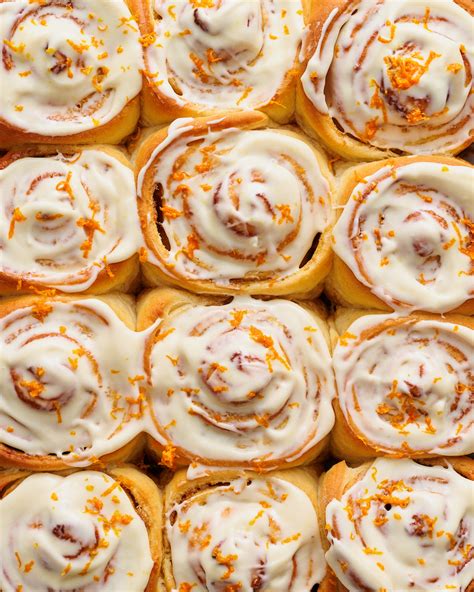 Soft Fluffy Orange Cinnamon Rolls - Baker by Nature