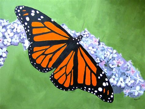 Monarch Butterfly Painting by Dan Twyman