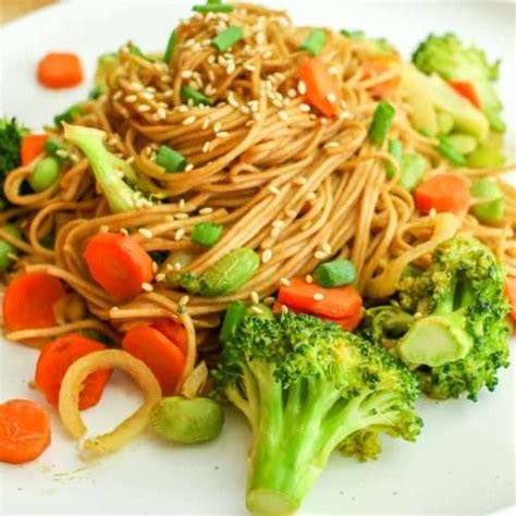 Peanut Sauce Stir-Fry Noodles Recipe | Cheap Lazy Vegan