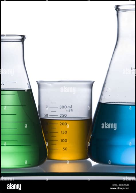 Beaker and flasks Stock Photo - Alamy