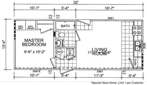 Single Wide Mobile Homes Floor Plans And Pictures | Review Home Co